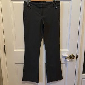 Dark grey, striped dress pants